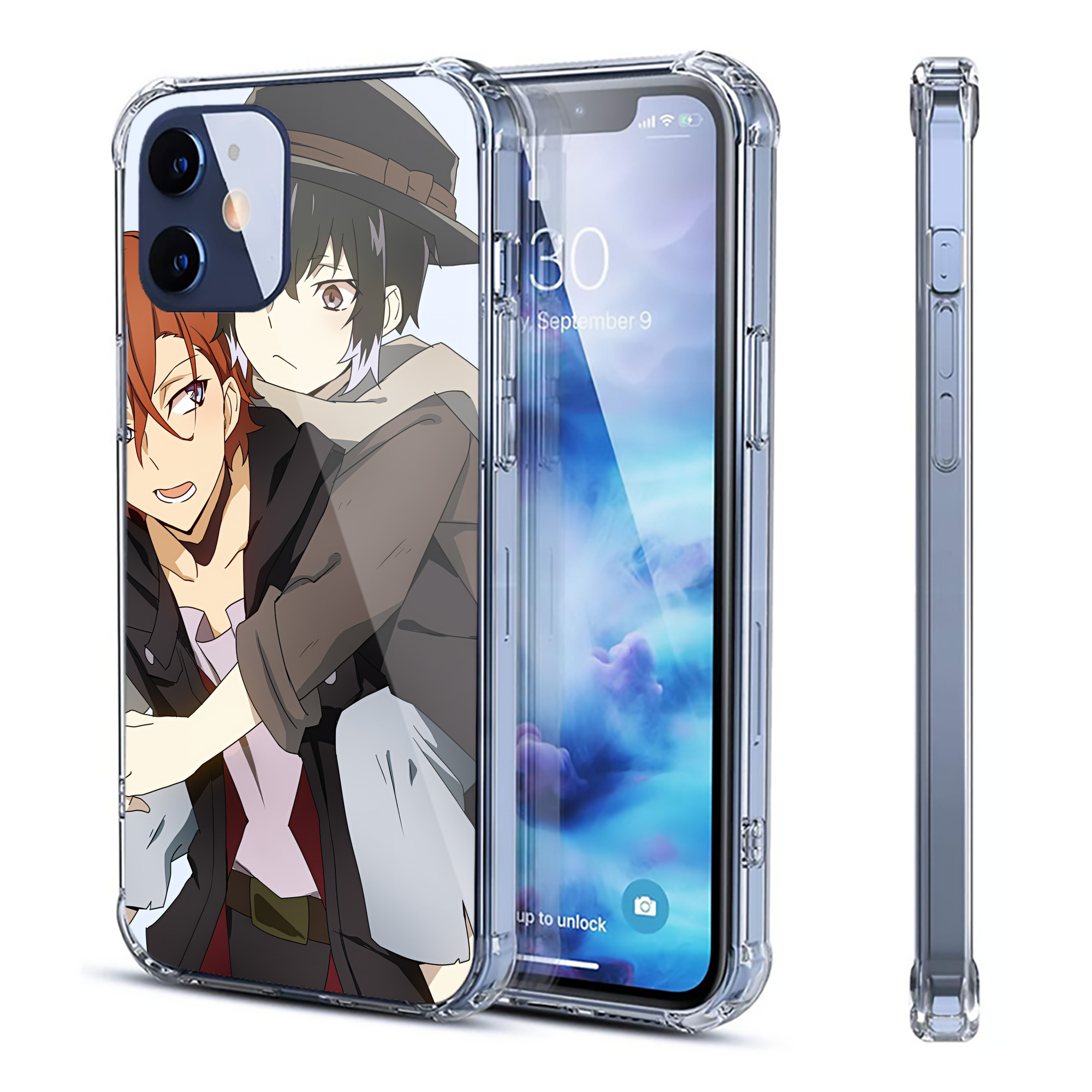 （画像用） 文豪ストレイドッグス Bungo Stray Dogs 【iPhone 12シリーズ対応】透明スマホケース（クリアソフトケース）